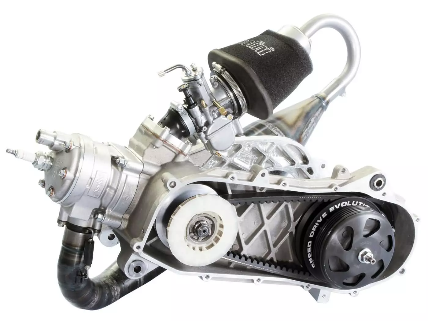 Rennmotor Polini Evolution P.R.E. 70cc 47,6mm voor Piaggio Zip SP, Zip 2 SP met Schijfrem