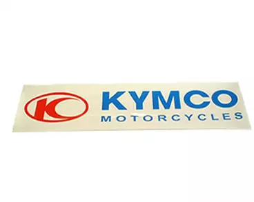 Sticker Kymco 111x27mm wit