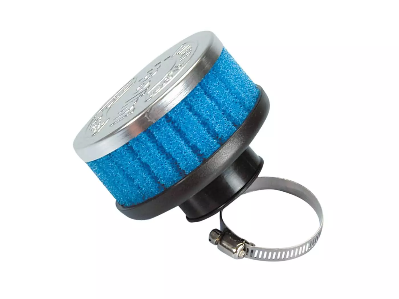 Luchtfilter Polini Special Air Box Filter kort 36mm recht blauw