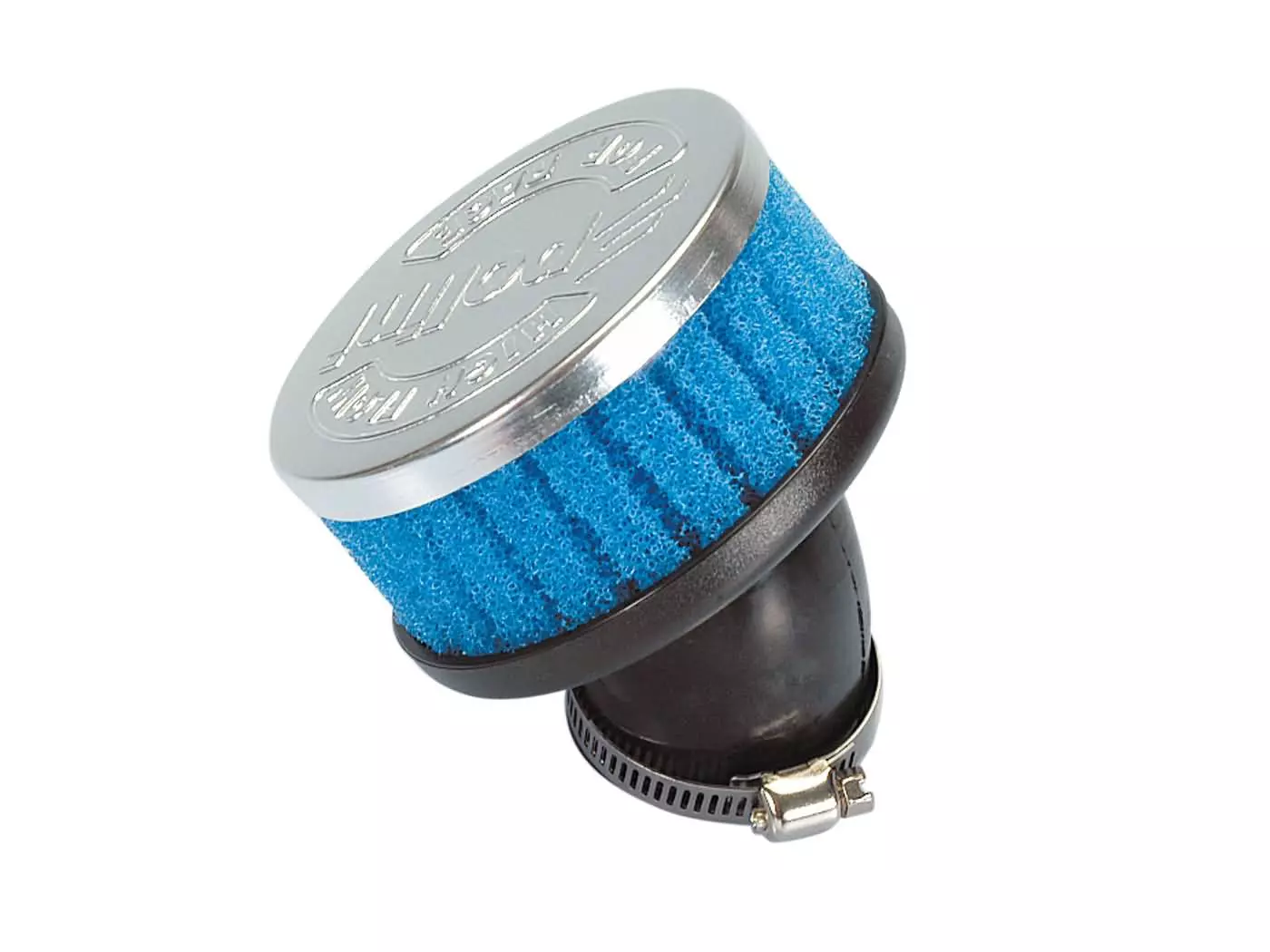 Luchtfilter Polini Special Air Box Filter kort 36mm 30° blauw