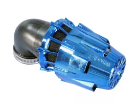 Luchtfilter Polini Blue Air Box 32mm 90° blauw-schwarz