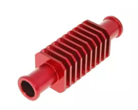 DurchlaufRadiateur / MiniRadiateur Aluminium rood (30x103mm) 17mm Slangaansluiting