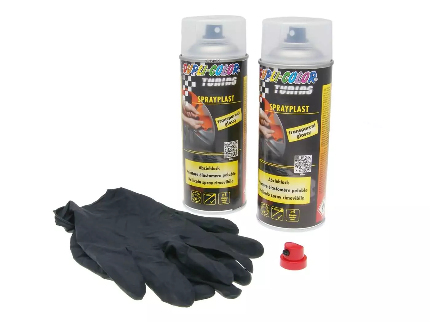 Abziehlack-Set Dupli-Color Sprayplast transparant Glanzend 2x400ml