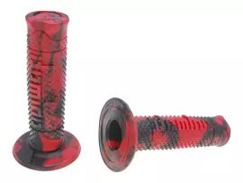 Handvaten set Domino A260 Off-Road Snake zwart / rood