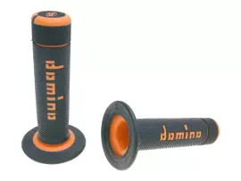 Handvaten set Domino A020 Off-Road Halbwaffel zwart / orange