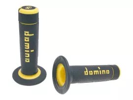 Handvaten set Domino A020 Off-Road Halbwaffel zwart / geel