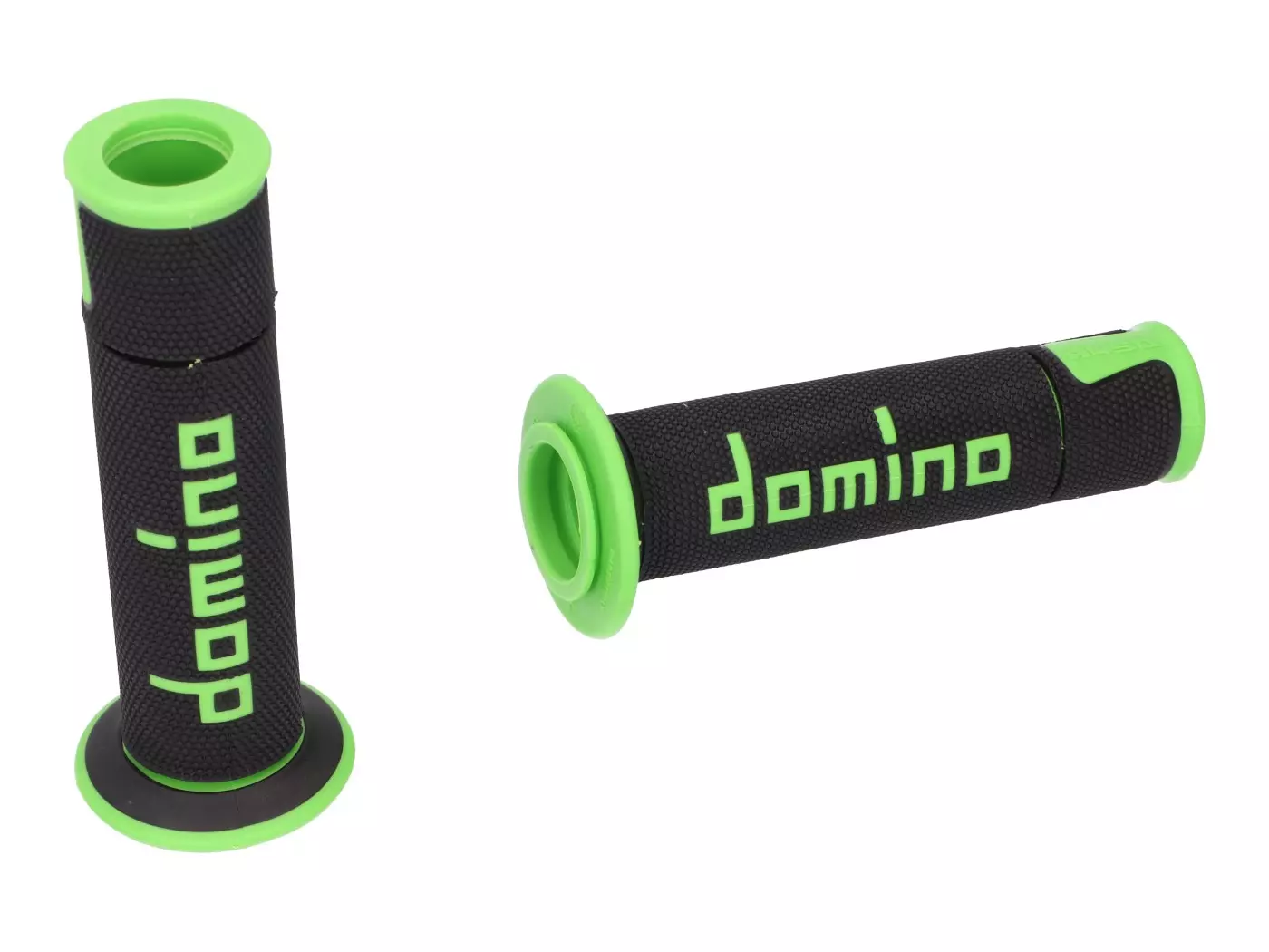 Handvaten set Domino A450 On-Road Racing zwart / Groen met Open einde
