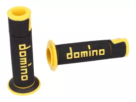 Handvaten set Domino A450 On-Road Racing zwart / geel met Open einde