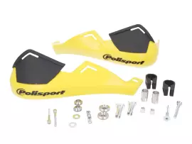 Handbescherming Polisport Evolution Integral geel voor Stuur met 22mm Diameter