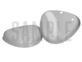 Zijkap Set zilver Metaalic voor Simson S50, S51, S70