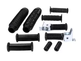 Rubberen onderdelen Set Frame, Schaltung, Kickstarter, Stuur en vork 10-delig voor Simson S50, S51, S53, S70, S83