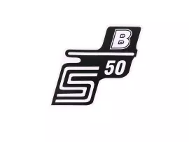 Schriftzug S50 B Folie / Sticker wit voor Simson S50