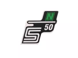 Schriftzug S50 N Folie / Sticker Groen voor Simson S50