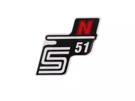 Schriftzug S51 N Folie / Sticker rood voor Simson S51