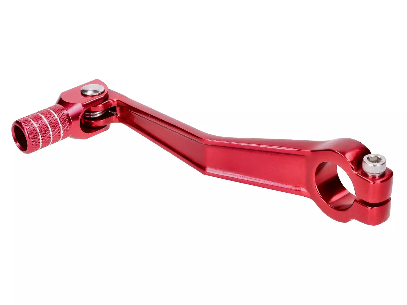 Schakelpedaal inklapbaar Aluminium rood geanodiseerd voor Simson S50, S51, S53, S70, S83