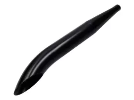 Uitlaat swiing Sidepipe 28/60mm zwart Brommer universeel