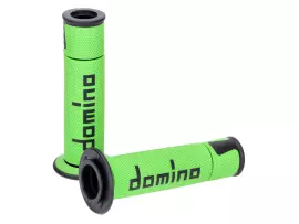 Handvaten set Domino A450 On-Road Racing Groen / zwart met Open einde