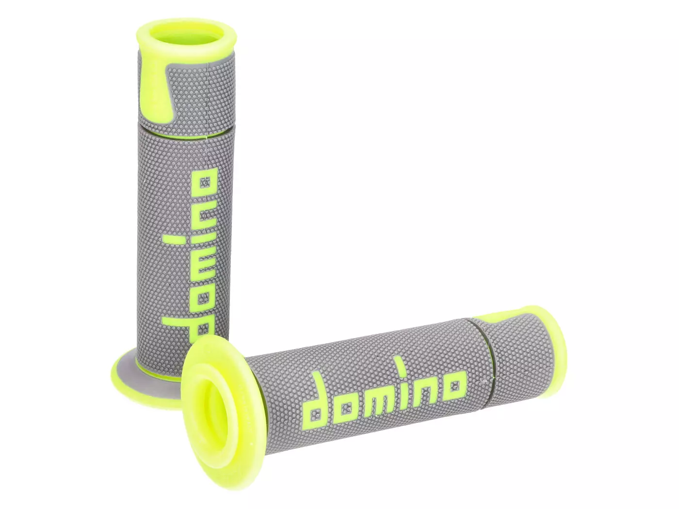Handvaten set Domino A450 On-Road Racing Grijs / geel met Open einde