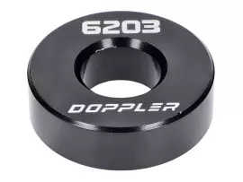 Lagerdummy Doppler Aluminium CNC zwart voor 6203 Lager