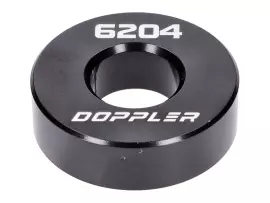 Lagerdummy Doppler Aluminium CNC zwart voor 6204 Lager