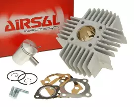 Cilinderkit Airsal T6-Racing 48,8cc 38mm voor Puch Automaat met langen Kühlrippen