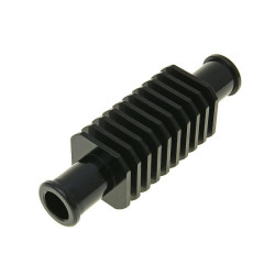 DurchlaufRadiateur / MiniRadiateur Aluminium zwart (30x103mm) 17mm Slangaansluiting