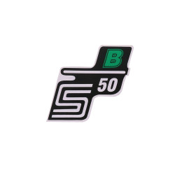 Schriftzug S50 B Folie / Sticker Groen voor Simson S50