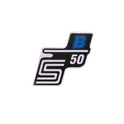 Schriftzug S50 B Folie / Sticker blauw voor Simson S50