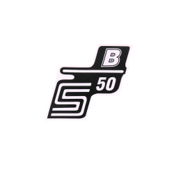 Schriftzug S50 B Folie / Sticker wit voor Simson S50