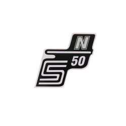 Schriftzug S50 N Folie / Sticker wit voor Simson S50