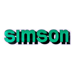 Schriftzug Folie / Sticker Tank Groen, zwart voor Simson S51