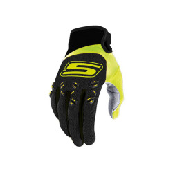 Handschoenen MX S-Line homologiert, zwart / fluo-gelb - Maat S