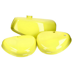 Benzinetank en Zijkap Set geel voor Simson S50, S51, S70