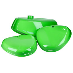Benzinetank en Zijkap Set Groen voor Simson S50, S51, S70