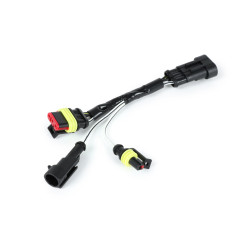 Kabel-Adapter-Kit Knipperlichtumrüstung achter BGM PRO Vespa GTS125-300 HPE (Modelljahre 2019-) voor Verwendung van Moto Nostra LED Knipperlicht met dynamischen LED Lauflicht