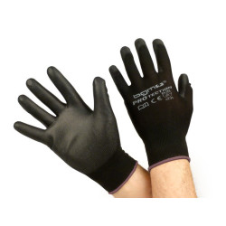 ArbeitsHandschoenen Mechaniker Handschoenen Beschermende handschoenen BGM PRO tection fijnstrickhandschuh 100% Nylon met Polyurethan Bekleding Grösse L (9)