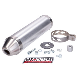 Einddemper Giannelli Aluminium voor Aprilia RX, SX 50 06-15, Derbi Senda 50 RX, SM Xrace, Xtreme 09-15
