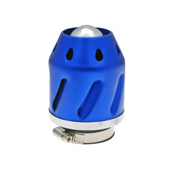 Luchtfilter Grenade blauw recht 42/48mm Aansluiting (incl. Adapter)