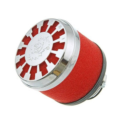 Luchtfilter Malossi Red Filter E13 32 / 38mm recht rood-Chrom