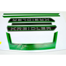 Sticker Set voor Heck, Tank, Buddy Weltmeister Groen voor Kreidler Florett RS RMC K54