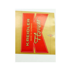 Sticker Spatbord voorkant rood Gold voor Kreidler Florett Eiertank Super K54