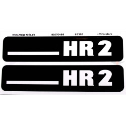 Sticker Set MOGA 2 Stuks 105mm x 21mm Hoogte voor Hercules Hobby Rider HR