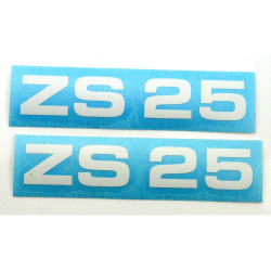 Sticker Set MOGA 2 teilig breed ca. 95mm Hoch ca. 17mm voor Zündapp ZS 25