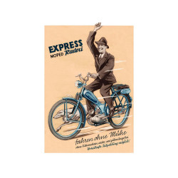 Werbeplakat Brommer 42cm 29cm voor Express Radexi 1 Brommer