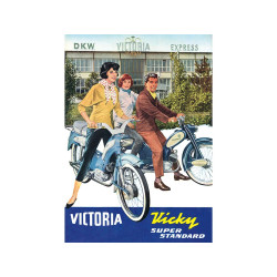 Werbeplakat 60er Jahre voor Victoria Vicky Standard Super Luxus DKW Express