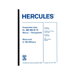 Teile Katalog 215 Seiten voor Hercules K 125 BW V1, V2