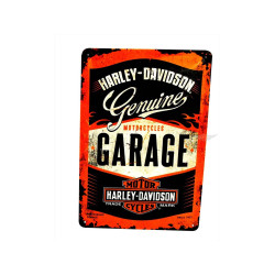 Blechschild voor Harley Genuine Garage