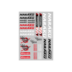 Stickerset  Naraku 29,7x21cm 30-delig transparant
