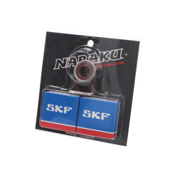 Krukaslager Set Naraku SKF C4 Metalen kooi voor Minarelli AM