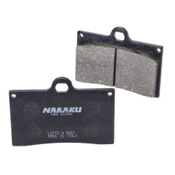 Remblokken Naraku organisch voor Aprilia RS 50 14-16, RS4 125, Cagiva Mito 125, Derbi GPR 50 2T Euro2 / 125 4T Euro3